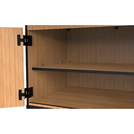 National Public Seating 6-Person Workstation, Chem-Res Top, Cabinet Base, Drawers, Power Strips WSHC-CDP